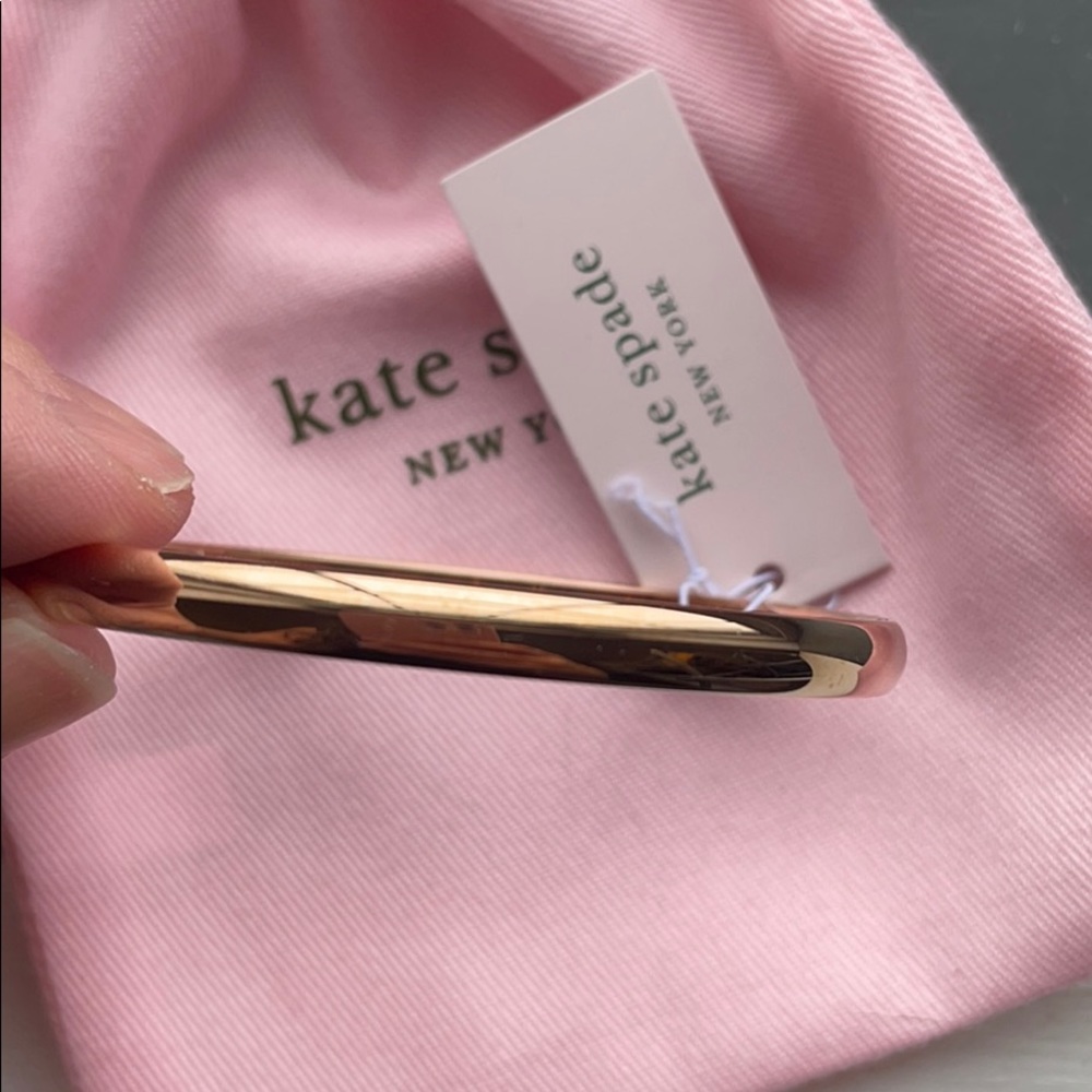 Kate spade gold smell the roses bangle bracelet